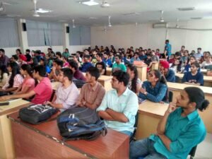 Students at Kyrgyz State University campus