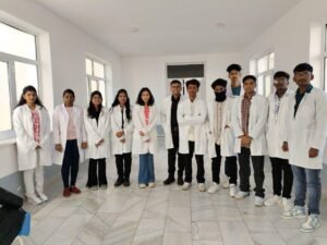 Students at Kyrgyz State University campus