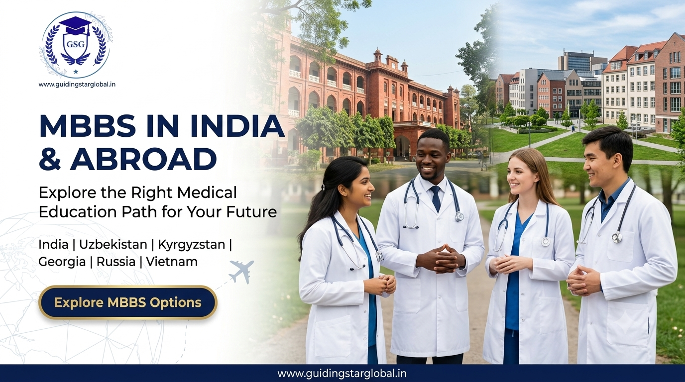 Indian medical students exploring MBBS admission options in India and abroad